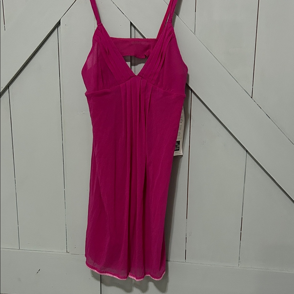 NWT Saks Fifth Avenue Ongossamer Pink Dress nightgown medium